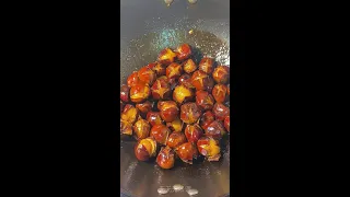 Sugar fried chestnuts, have you tried it?#shorts #food