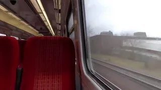 Flying Through Surbiton On A Southwest Trains Class 159 (09/3/16)