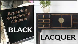 A peek into the workshop: how to repair scratches in black lacquer