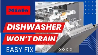 ✨ Miele Dishwasher   Isn’t Draining   Fix It Yourself ✨