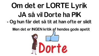 Lorte Lyrik? Så vil Dorte Ha´ (P)IK [Paven og xLY] Hip Hop