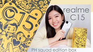 LIMITED realme C15 Squad Edition UNBOXING (SPECS,  6000 MAH battery test, AI Quad camera test)