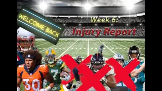 Big Returns and Big Disappointments in Week 6 #NFL Injury Report! Chark and OBJ active!