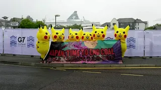 Giant Pikachus head to G7 summit