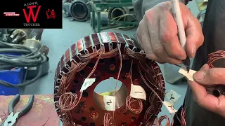 Motor Rewinding | Rewinding Exciter rotor of  155 kW  Marathon  Generator