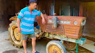 Helped a 60-year-old man completely restore his rusty old YANMAR 2010 tractor