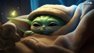 Sleepy Vibes with Baby Yoda | 1 Hour of Soothing Ambient Music to Sleep Faster | Insomnia Relief