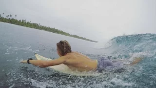 Surfing on Cocos Islands