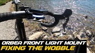 Orbea Gain - fixing front light mount & solving the wobble problem