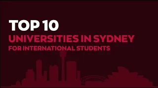 Top 10 Universities in Sydney for International Students