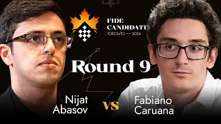 Round 9 | Nijat Abasov vs Fabiano Caruana | FIDE Candidates 2024