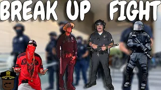 RIOT POLICE BREAK UP DANGEROUS FIGHT!! Riot CU