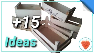 15 ideas para reutilizar huacales o cajas de madera DIY / Decoración / Fiestas / Organización y más