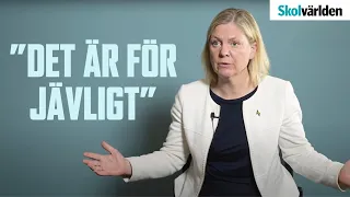 Magdalena Andersson (S): Lärarna måste vilja stanna kvar