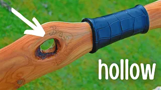 Making a Yew Shortbow with Hollow Knot