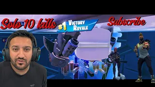 Fortnite Solo 10 kill Ranked Win Gameplay (Fortnite Chapter 5 Season 2)