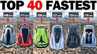 TOP FASTEST HYPERCARS - FORZA HORIZON 5 - EXTREMELY DOWNHILL TOP SPEED + JUMPS ALL HYPERCARS | 2024