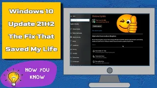 Windows 10 Update 21H2 Fix June 2022 The Solution That Saved My Life💡🛠🖥💻✅⌨