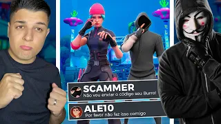 TENTOU ROUBAR MINHA CONTA DO FORTNITE E SE DEU MAL O SCAMMER!