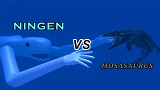 Makhluk Misterius Ningen VS Mosasaurus [Animation]