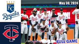 Royals vs Twins [FULL GAME] May 30, 2024 Game Highlights - MLB Highlights | 2024 MLB Season