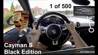 Porsche Cayman S Black Edition POV Test Drive + Acceleration 0 - 250 km/h