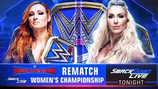 Becky Lynch Vs Charlotte Campeonato Femenino Smackdown - WWE Smackdown Live 09/10/2018 (Español)