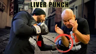 How to block liver punch by a boxer | Street Fight