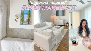 Moving Vlog: Living room makeover/transformation + room tour *pinterest inspired*