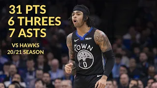 D'Angelo Russell 31 Pts 6 Threes 7 Asts 3 Rebs Highlights vs Atlanta Hawks | NBA 20/21 Season