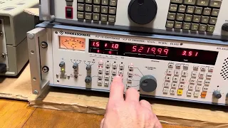 Rhode & Schwarz EK 085 Basic Tuning Controls on 5 MHz Bandscan