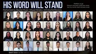 His Word Will Stand | Baptist Music Virtual Ministry