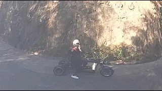 Three Wheels Electric Scooter Adult ES8009 Testing in Moutain Road 01