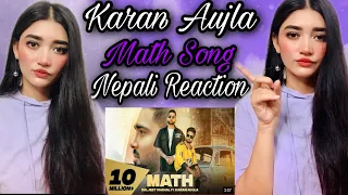 Math | Daljeet Chahal | Karan Aujla | Desi Crew | Latest Punjabi Songs 2020 | Susmitaxetri Reaction