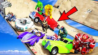 GTA 5 : Shinchan & Avengers Army VS Boken Ramp Jump Challenge in GTA 5 ! (GTA 5 mods)