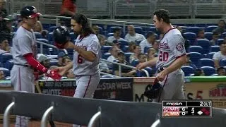 WSH@MIA: Taylor plates two with single to left-center