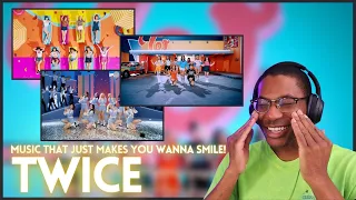 TWICE | 'Happy Happy', 'Fanfare', 'Wake Me Up' MV's REACTION | Music that makes you wanna smile!