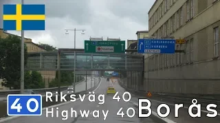Sweden: highway 40 through Borås