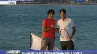 Надаль и Федерер сыграли в открытом море