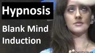 Hypnosis; her mind goes blank - Rapid Induction demonstration + fractionization #hypnosis