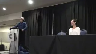 Alaina Huffman & Julian Richings  Supernatural Panel Phoenix Comicon