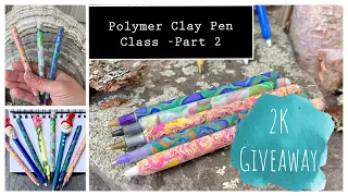 Create Awesome Polymer Clay Pens From Items You already have!  Free Online Craft Class - Part 2