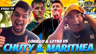 LOKILLO DERRUMBANDO TITANES! - Reacción a Chuty y Marithea vs Lokillo y Letra - God Level AS