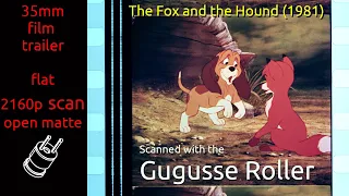 The Fox and the Hound (1981) 35mm film trailer, flat open matte, 2160p