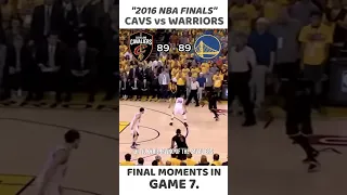 WARRIORS vs CAVALIERS FINAL MOMENTS l NBA FINALS 2016 l GAME 7 #playoffs #warriors #cleveland