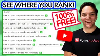 Check if you're ranking on YouTube for FREE with TubeBuddy - TubeBuddy Green tags!