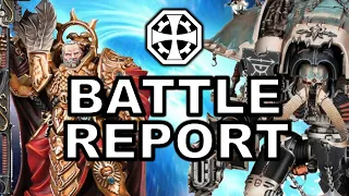 Custodes Vs Chaos Knights 2k: Warhammer 40k Battle report 10th edition