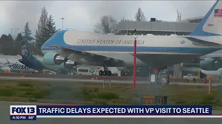 Visit from VP Kamala Harris will likely create traffic delays | FOX 13 Seattle