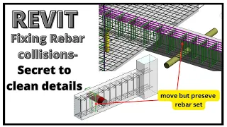 Revit structure || How to fix rebar collisions || Secret to clean details in Revit