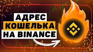 Где найти свой адрес кошелька криптовалюты на Binance. Какую сеть выбрать